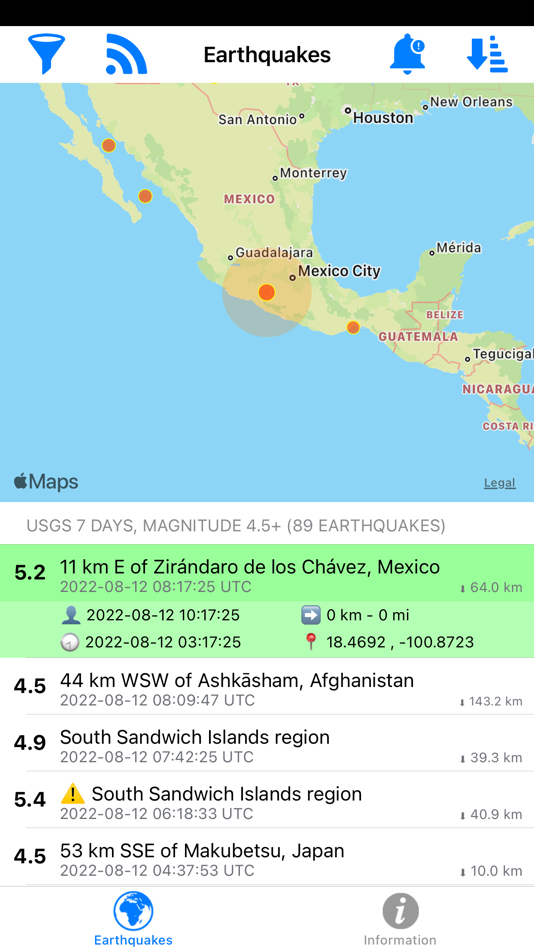 #2. Wake up! Earthquake LITE (iOS) 由: Stefano Russello