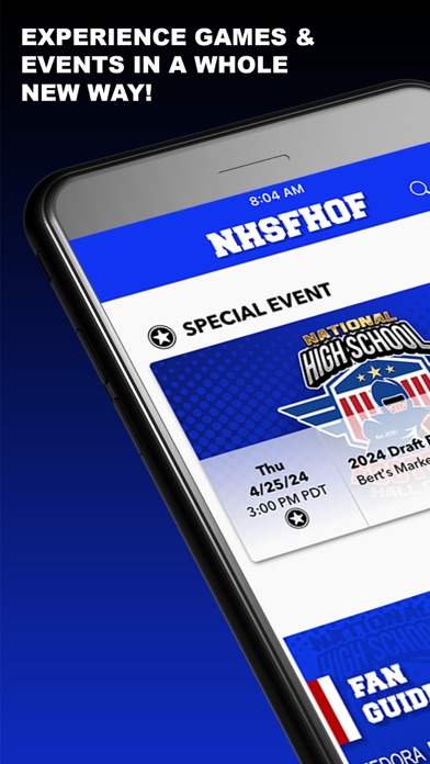 NHS Football Hall of Fame Screenshot