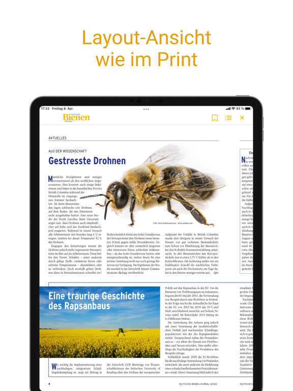 Deutsches Bienen-Journal iPad app afbeelding 3