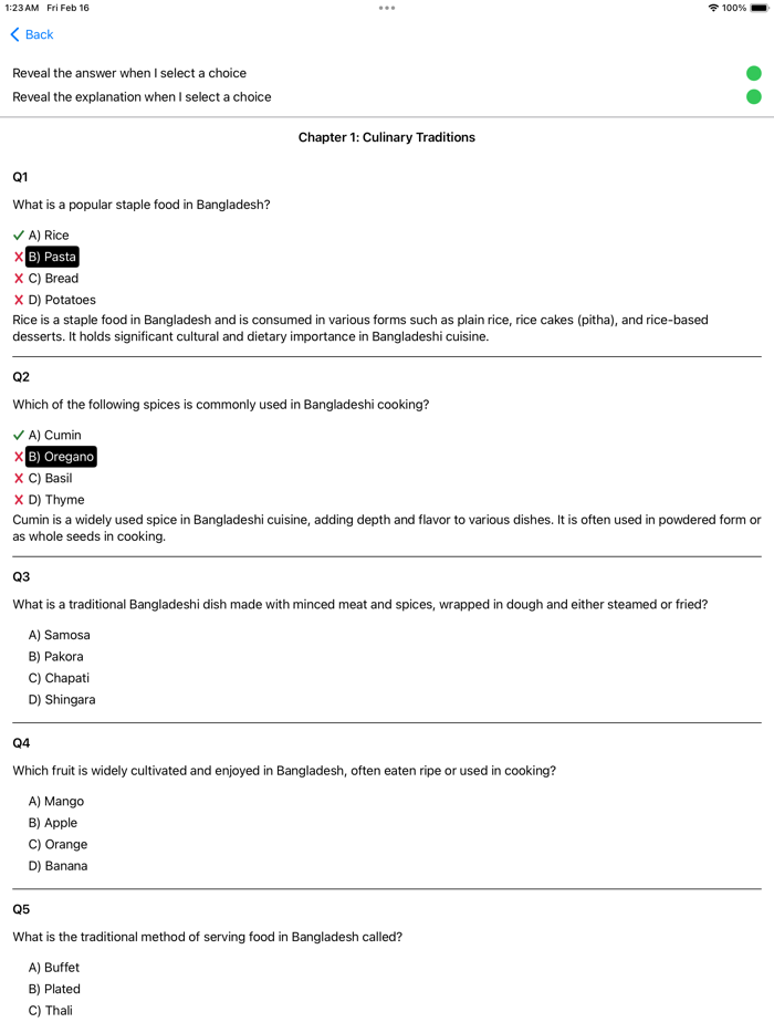 Culture of Bangladesh Exam