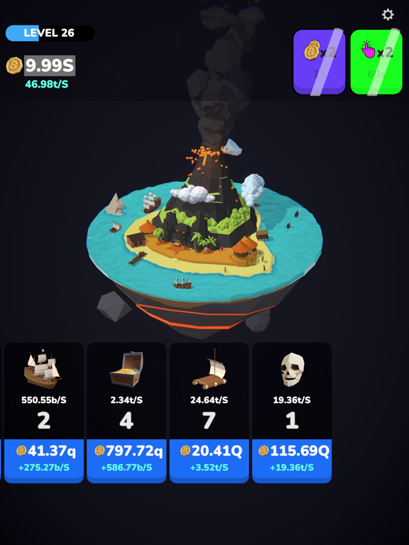 Volcano Island iPad screenshot