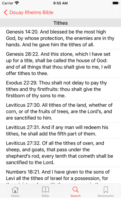 Douay-Rheims Bible Screenshot