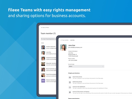 fileee - for your paperwork iPad screenshot 6 - Productivity app