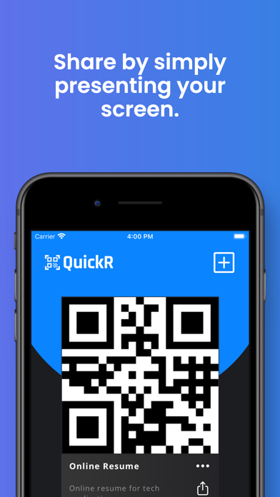 QuickR - QR Code Wallet Screenshot