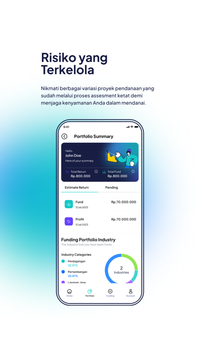 Qazwa - P2P Sharia Financing Screenshot