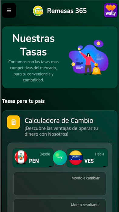 Billetera Remesas 365 Screenshot
