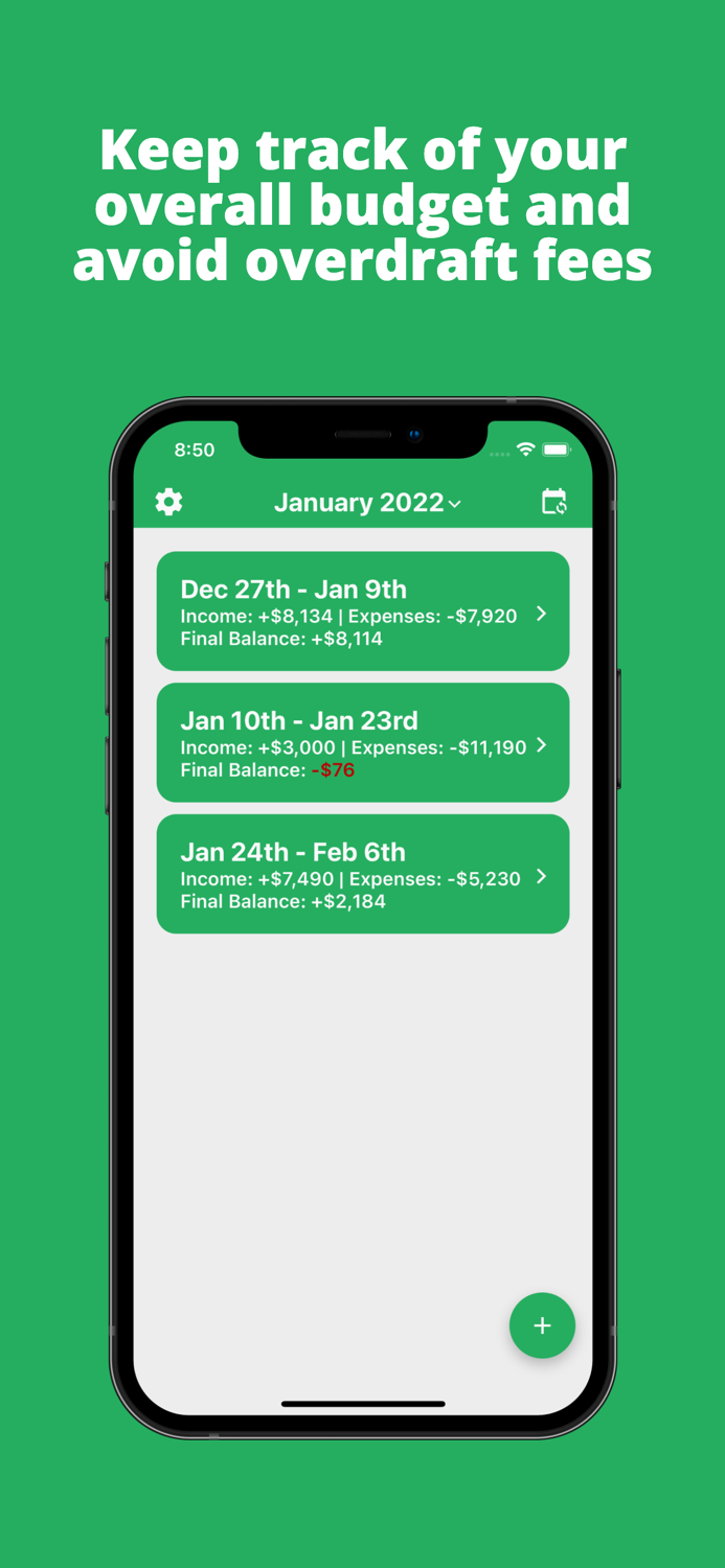 EveryTwo Biweekly Budgeting