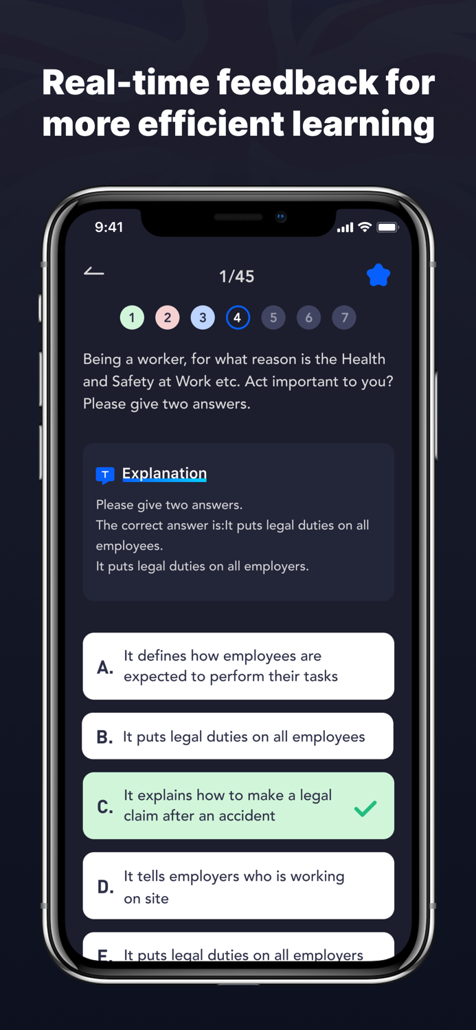 Construction test for UK