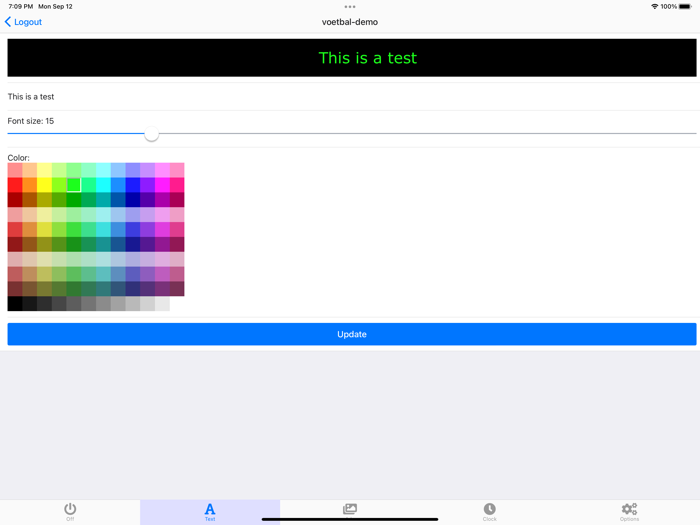 Voetbal Score Bord Control