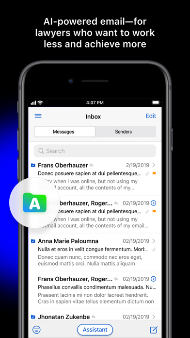 Zero - email for attorneys Screenshot