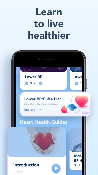 Blood pressure app BreathNow Screenshot