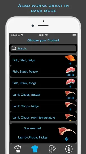 Скриншот Sous Vide Temperature & Timer на iPhone 7