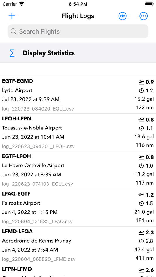 #1. FlightLogStats (macOS) 由: Brice Rosenzweig