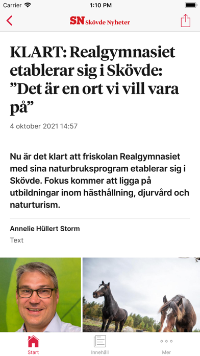 Skövde Nyheter Screenshot