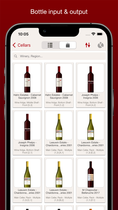 VinoCell - wine cellar manager Screenshot