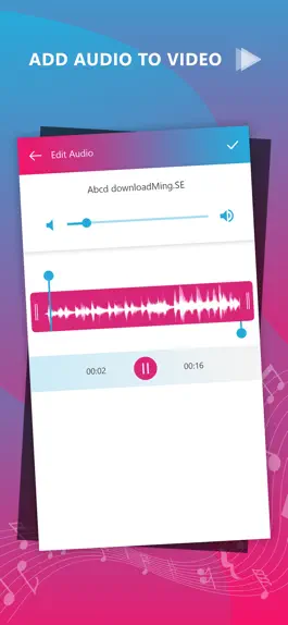 Game screenshot Add Audio in Video apk
