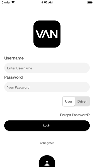 VAN Taxi Transfers Screenshot