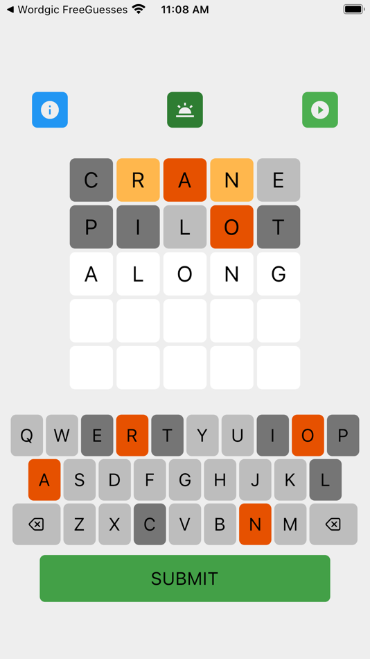 #3. Wordgic - Word Only Guesses (iOS) By: Mnemosynch Inc.