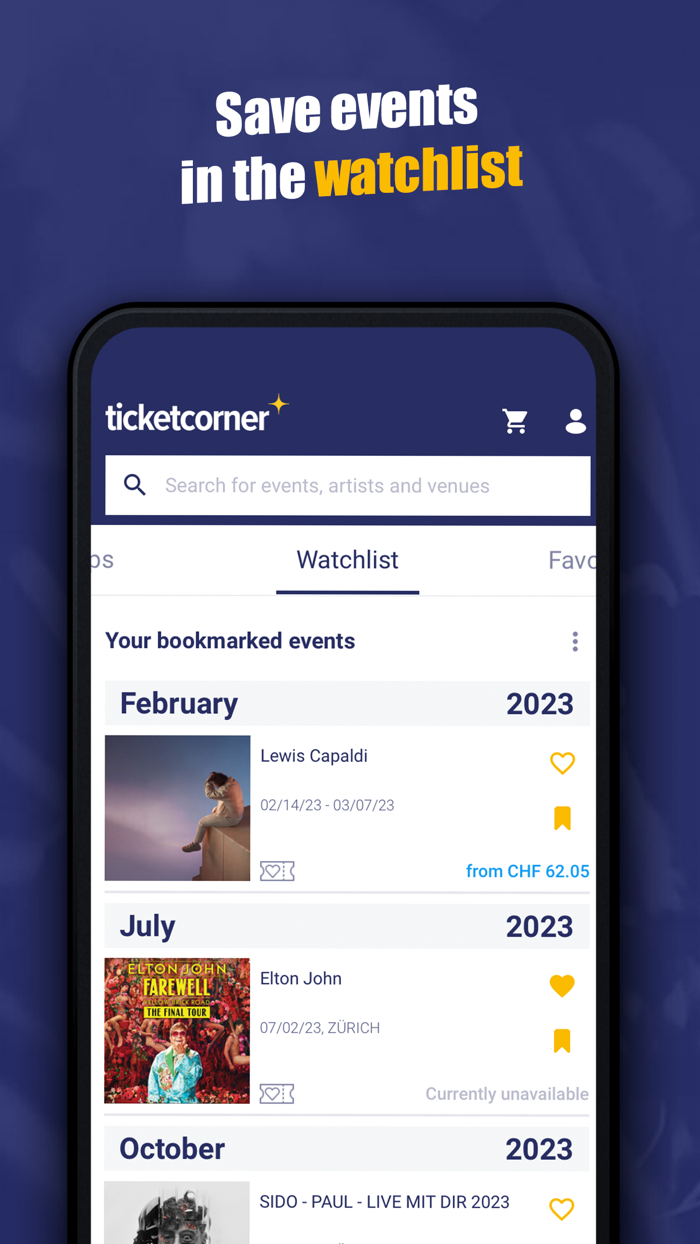 Ticketcorner - Event Tickets