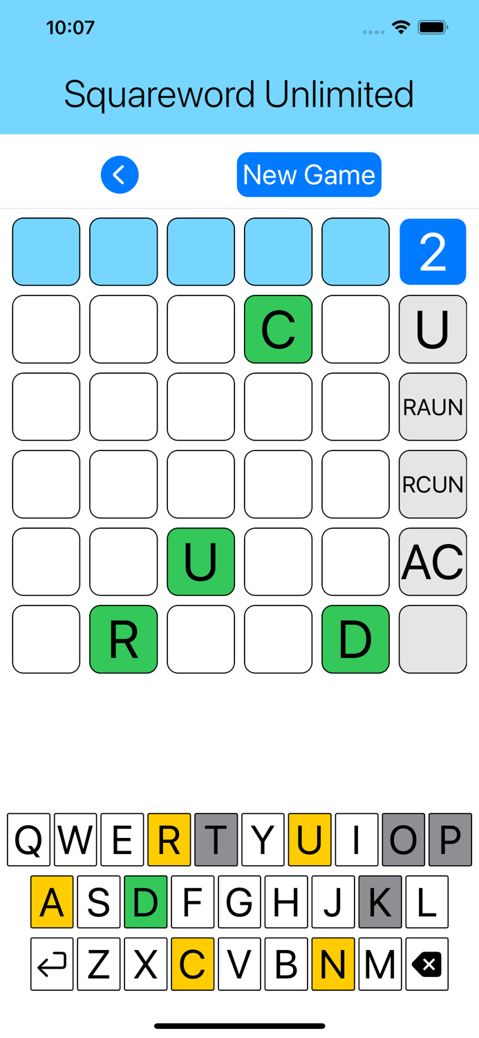 Squareword Unlimited Word Game
