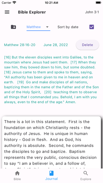 Bible Explorer Screenshot