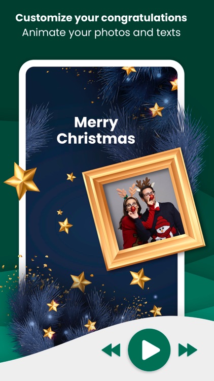 Christmas cards maker Animated