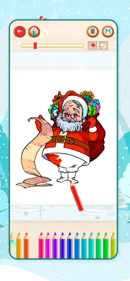 Game screenshot The Christmas coloring book apk