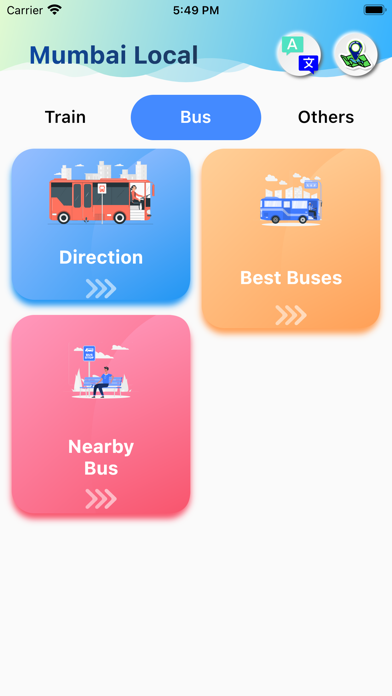 Mumbai Local Train & Bus Route Screenshot