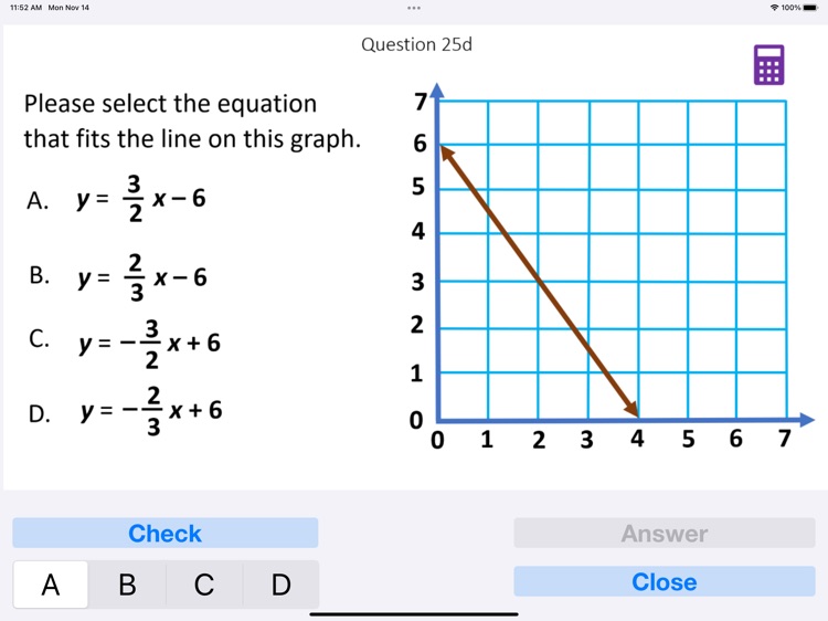 Common Core math test, 6.2