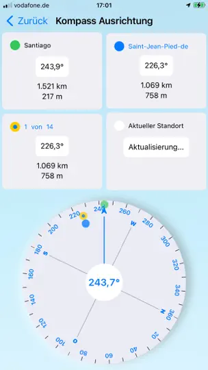 Screenshot von Camino Map auf dem iPhone 6