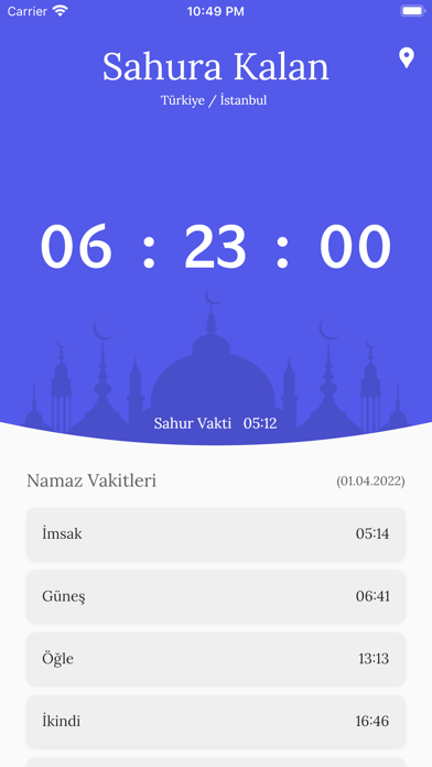 İftar Sayacı - Sahur Sayacı Screenshot