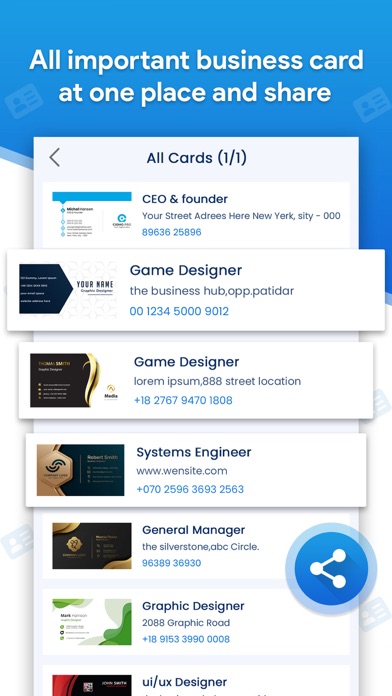 Card Scanner - Business Card Screenshot