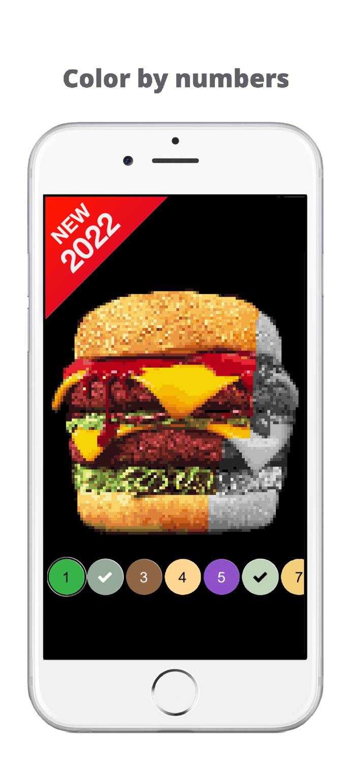 Pixel by number Color art game