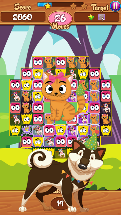 Monster Swipe Match3 Dogs Cats Screenshot