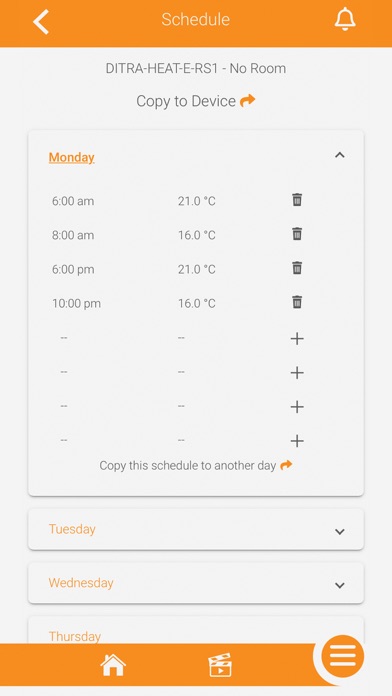 Schluter? Smart Thermostat Screenshot