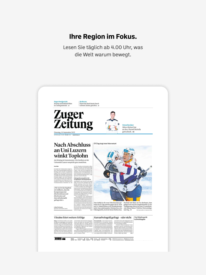 Zuger Zeitung E-Paper