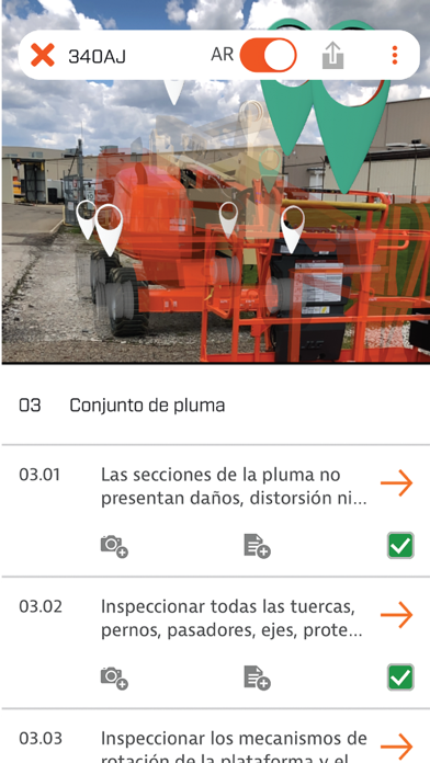 JLG AR Screenshot