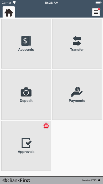 Bank First Business Screenshot