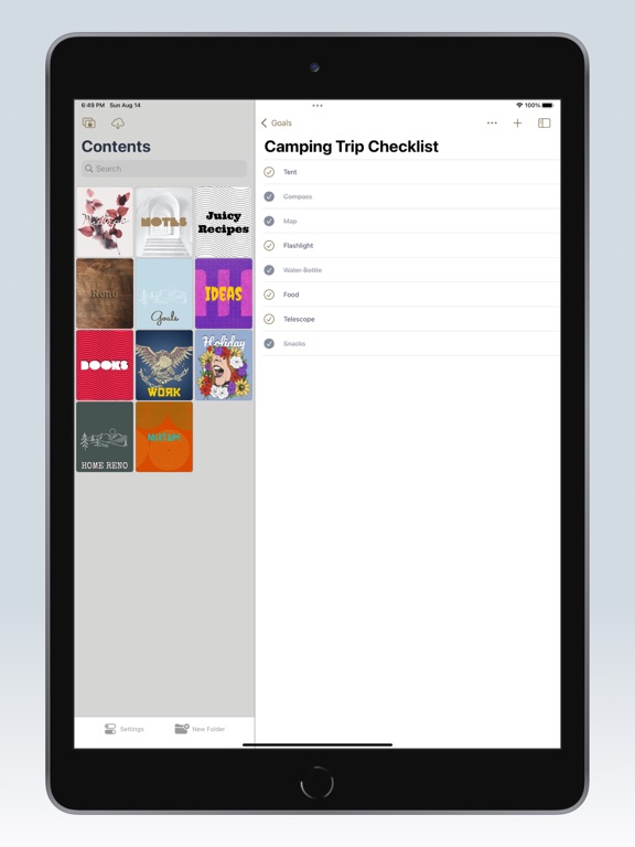 Chappters - Notes iPad screenshot