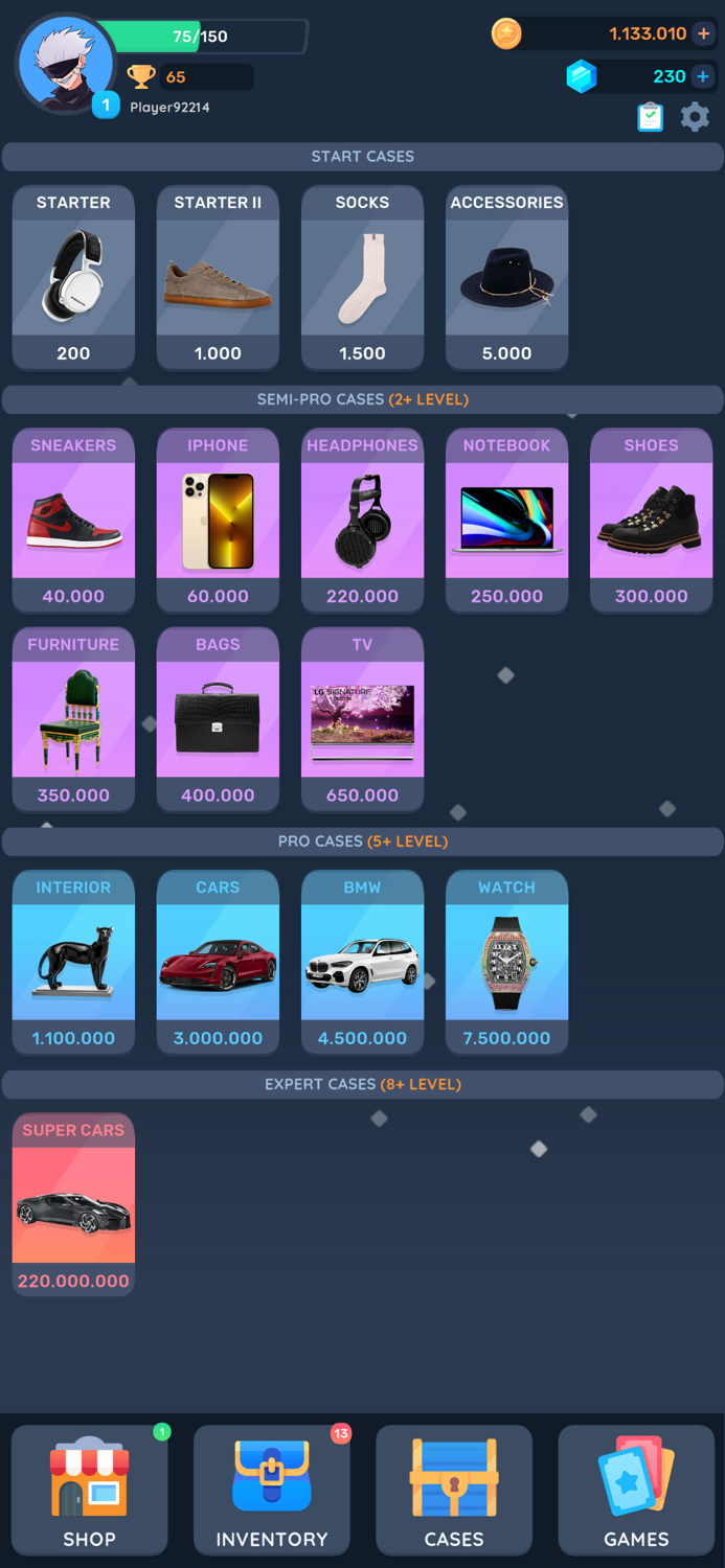 TapCase - Case Simulator Items