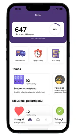 Game screenshot KET testai ir teorija mod apk