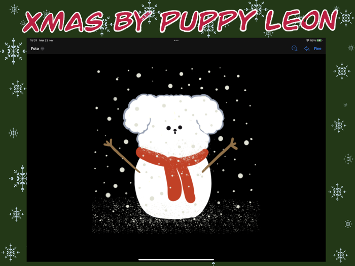xmas by puppy Leon