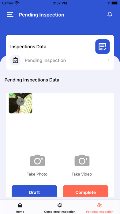OneStop Inspection Screenshot
