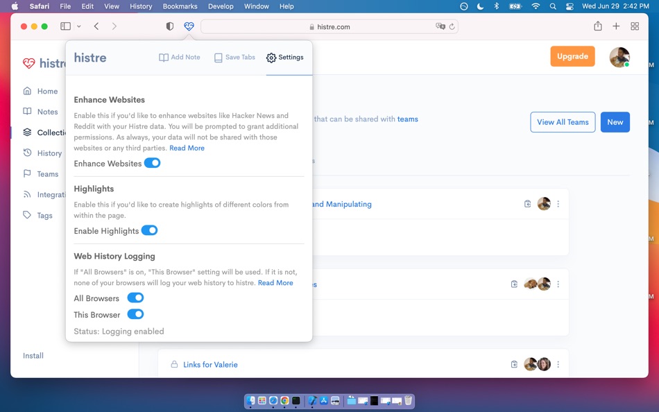 #3. Histre Browser Extension (macOS) 由: Insstant LLC