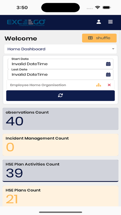 EHS watch Screenshot