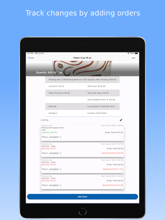 Inventory Box iPad screenshot 4 - Business app