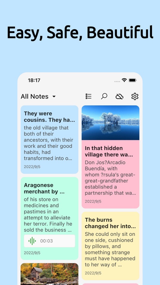 #1. MyNotes - Notes with Lock (iOS) Podle: Heyou Co., Ltd.