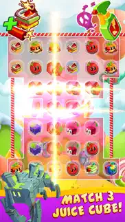 juice cubes match 3 game iphone screenshot 3