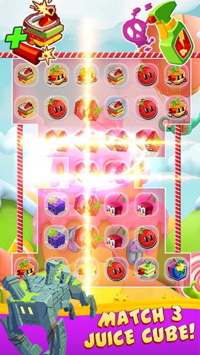 Juice Cubes match 3 game Screenshot