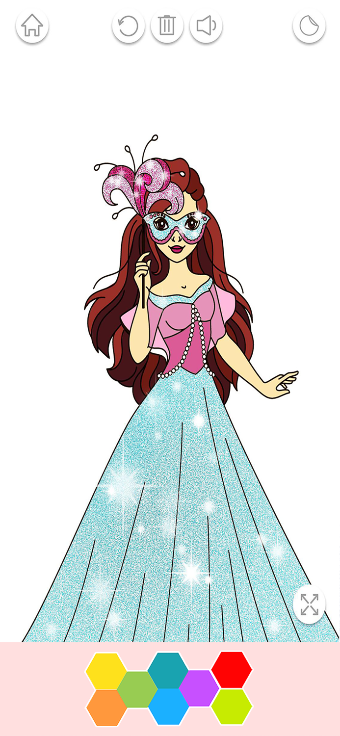 My Princess Coloring Glitter